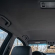 Manhattan negru - tapițerie plafon auto din stofă cu burete